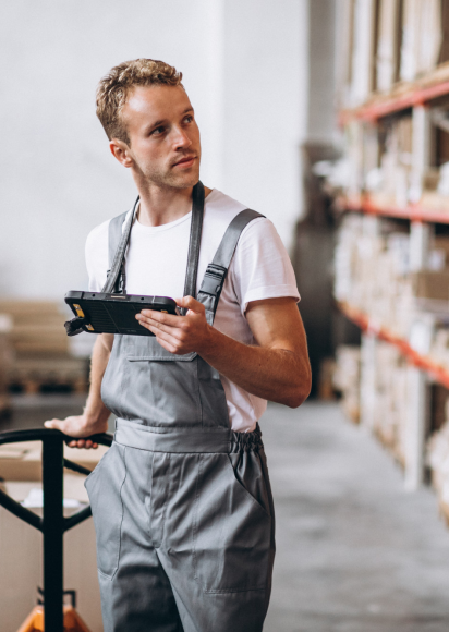 Photo of a warehouseman