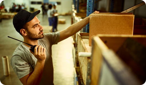 Photo of a warehouseman